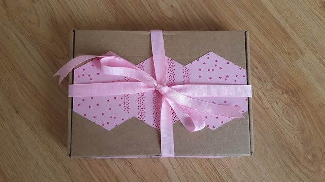 Pretty in pink: upcycled gift package