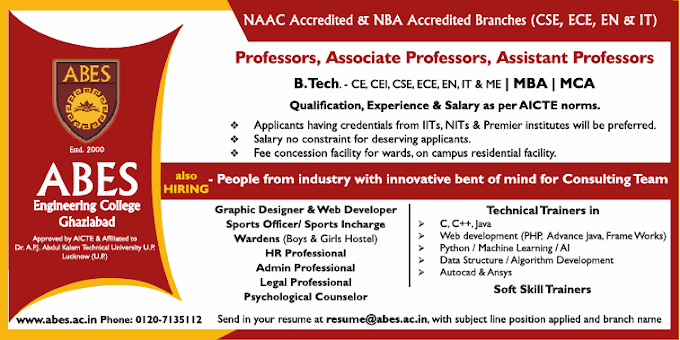 Legal Professional at ABES Engineering College, Ghaziabad