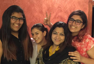 Hansika Selfie With Khushboo Family Photos