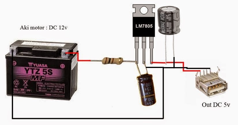 Berbagi itu Indah Membuat sendiri powerbank dengan aki  motor  