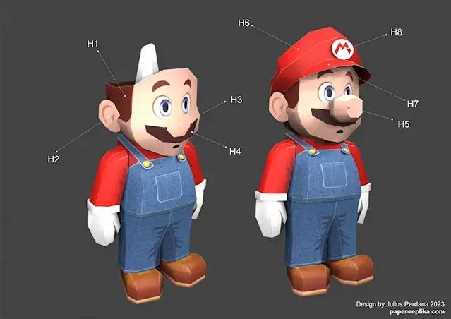 Bring Mario to Life with the Stunning Papercraft Model by Julius Perdana