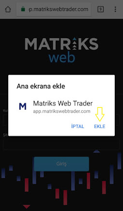 Matriks Web Trader Mobil Android Kurulum