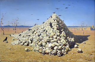 Vereshchagin's painting The Apotheosis of War (1871) came to be admired as one of the earliest artistic expressions of pacifism