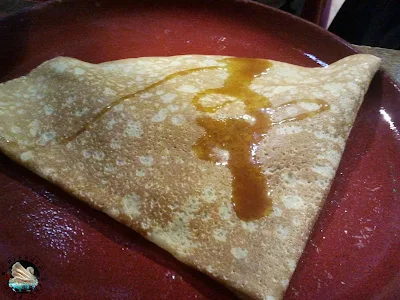 Crêpes de froment au cidre doux et rhum