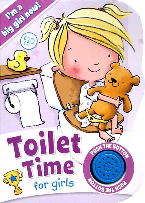 Planet Bayi: Toilet Time For Girls Board Book with Flush 