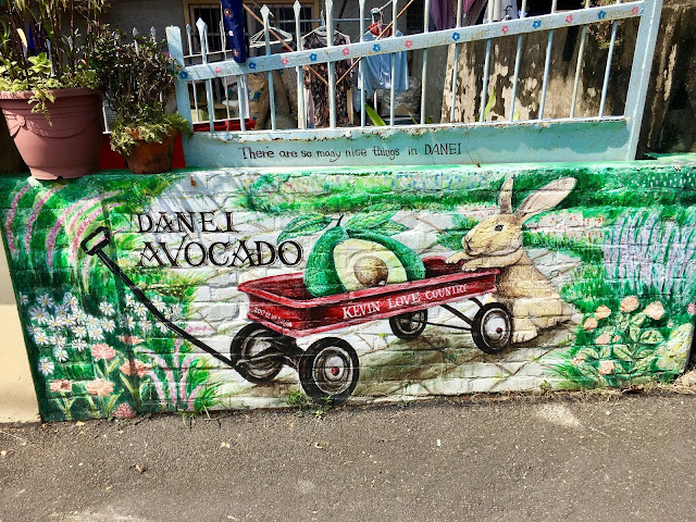 danei totoro bus stop, painted village, tainan, taiwan