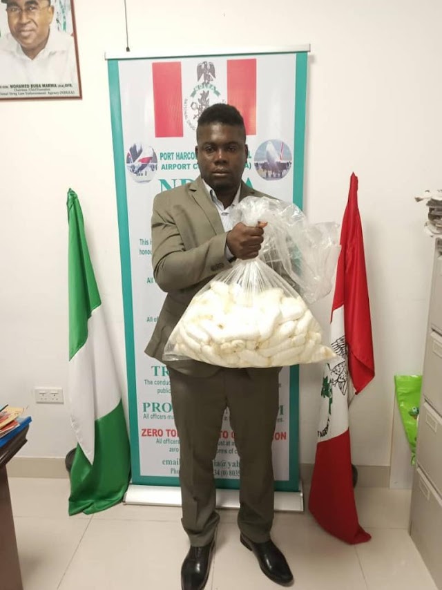 NDLEA arrests a Surinamese  at PH airport over drugs  in condoms