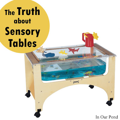 The Truth about Sensory Tables (a sensory gift guide- part 1) from In Our Pond