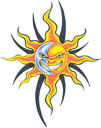 Star Tatto Evil Sun Tattoos Star Tatto Evil Sun Tattoos