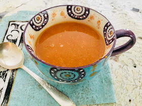 cup of vegan carrot soup