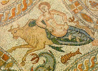 Mosaico procedente de las excavaciones de Aplomata. Museo Arqueológico de Naxos