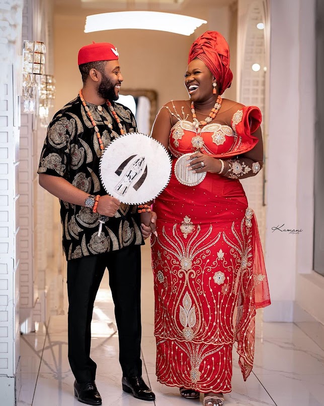 9years later- Comedienne real warri pikin and her husband dazzles as they celebrate their 9th wedding anniversary (Photos)