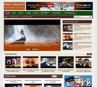 Download Gratis Johny Tubeprett Template Blogger , News , Magazine , Video