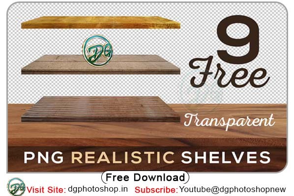 9 PNG Realistic Shelves Free Download