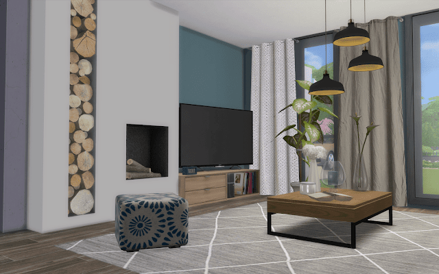 maison luxe Sims 4