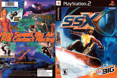 Descargar SSX para PlayStation 2 en formato ISO región NTSC y PAL en Español Multilenguaje Enlace directo sin torrent. SSX (Snowboard Supercross) son una serie de videojuegos de snowboarding publicados por EA Sports BIG. Es muy parecido a un juego del estilo arcadia, no un juego de simulación, enfocándose más en trucos irrealistas y pistas más grandes que en las de la vida real.