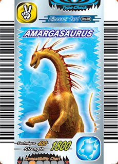 Cartas de Dino Rey o Dinosaur King - Amargasaurus