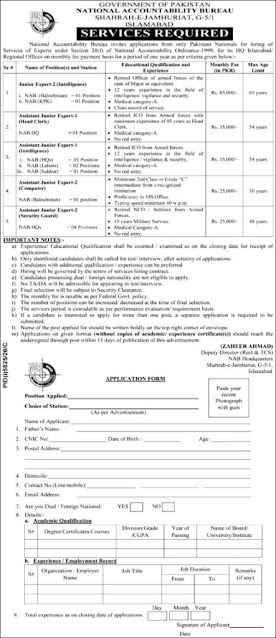 New Jobs National Accountability Bureau (NAB) Jobs 2021