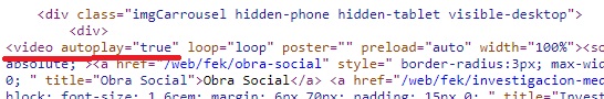 codigo fuente donde se inserta el video