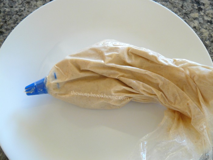 frosting bag ready to pipe frosting