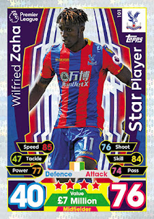 Topps Match Attax 2017-2018 Crystal Palace Set