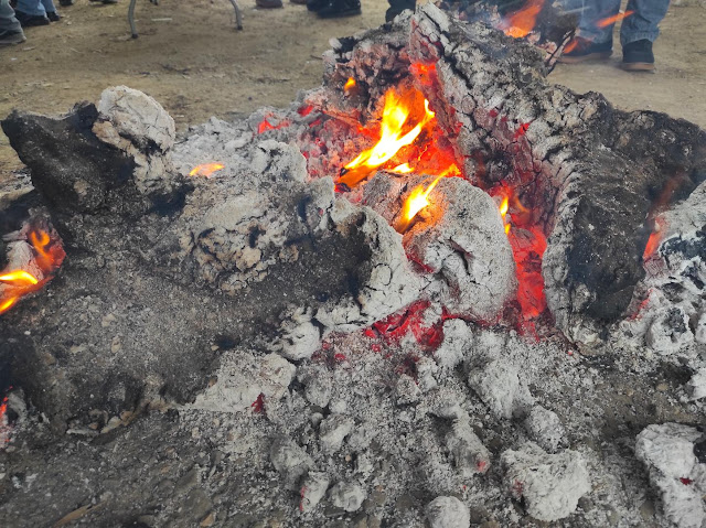 Un bon foc per l'esmorzar de La Marató TV3