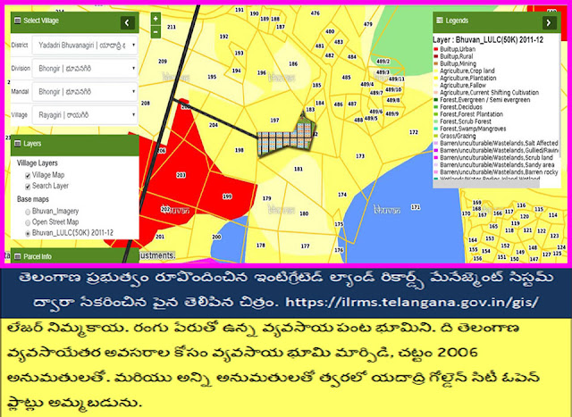 Rayagiri Village, Bhongir Mandal Survey No.197 & 182.