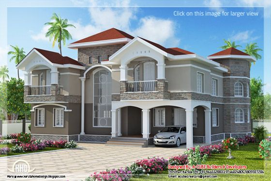 2 storey Indian home design