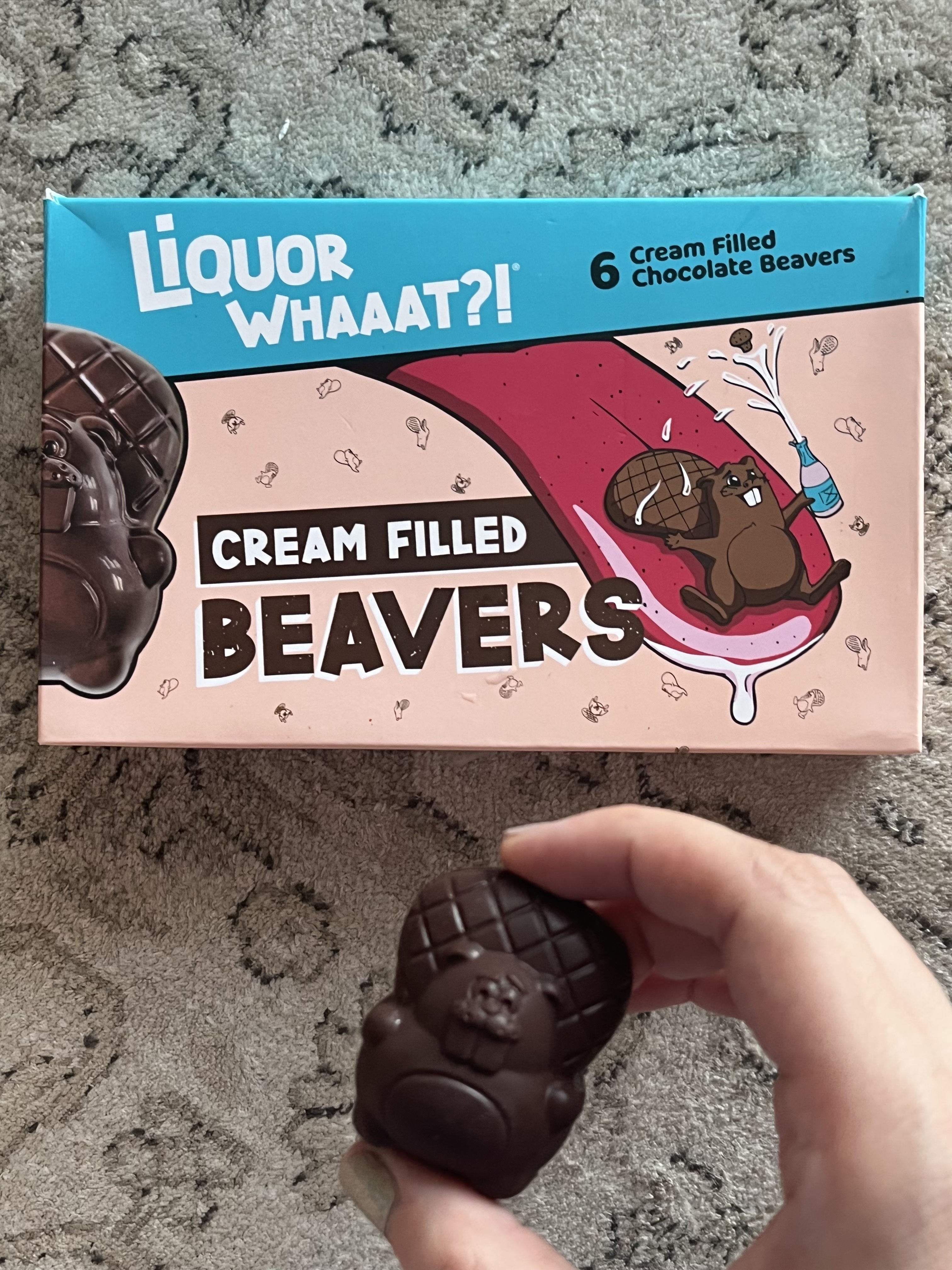 Photo of Liquor Whaaat?! Belgian chocolate cream beavers for Small Business Gift Guide, Carmen Varner