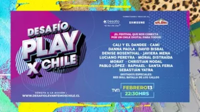 Sebastián Yatra, Cami, Denise Rosenthal, Morat y más encabezan festival Desafío Play x Chile