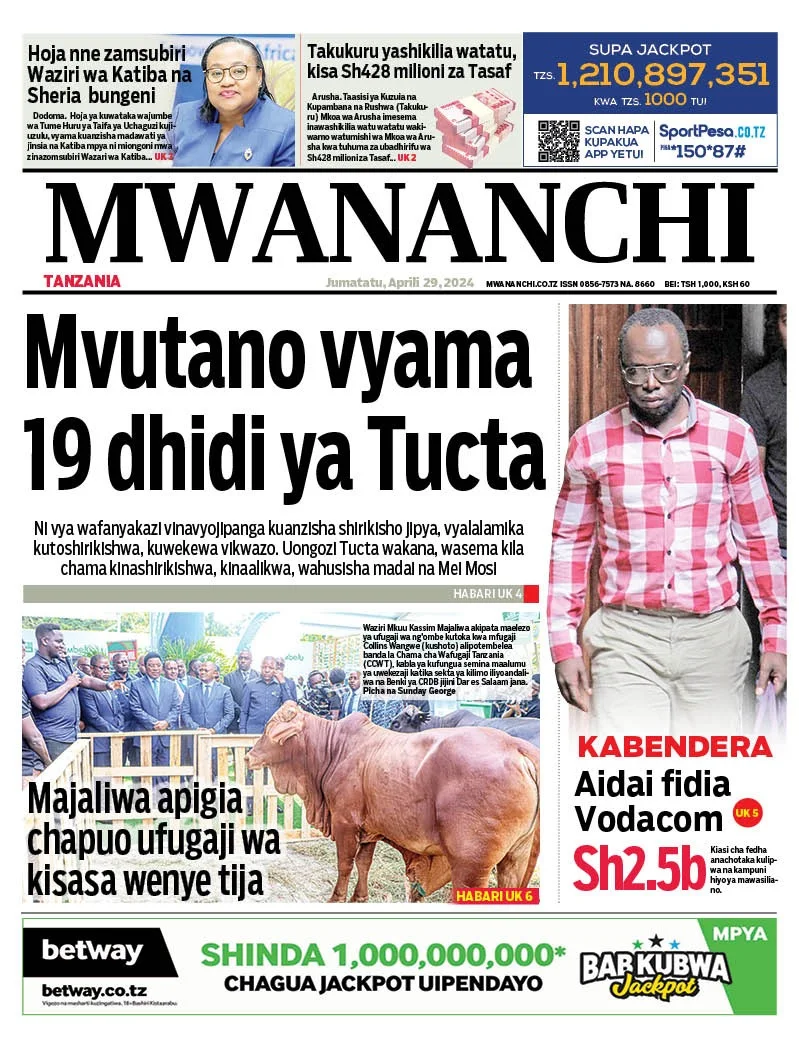 Magazeti ya Leo Tarehe 29 April 2024