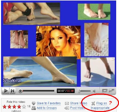 Shakira's feet look nice. I had never noticed them until this YouTuber 