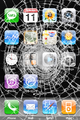 Broken Glass iPhone 5 HD Backgrounds