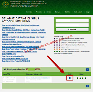 Cara Cek dan Cetak Detail PTK di SIMPATIKA