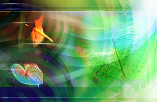 Fondo Romatico flores abstracto