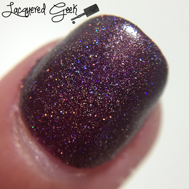 Anonymous Lacquer Fangalicious 2.0 nail polish macro swatch from Lacquered Geek