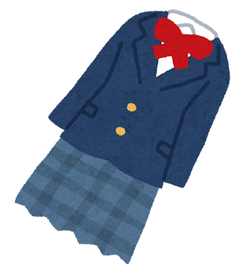 学生服のイラスト「女子ブレザー」
