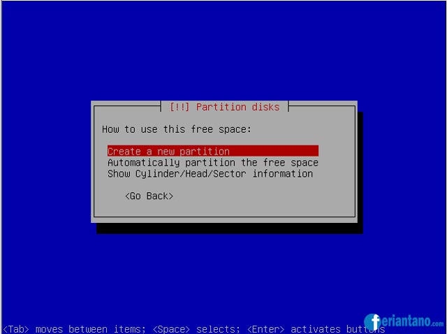 Cara Install Debian 5 Lenny Berbasis Text (CLI) Lengkap Dengan Gambar - Feriantano.com