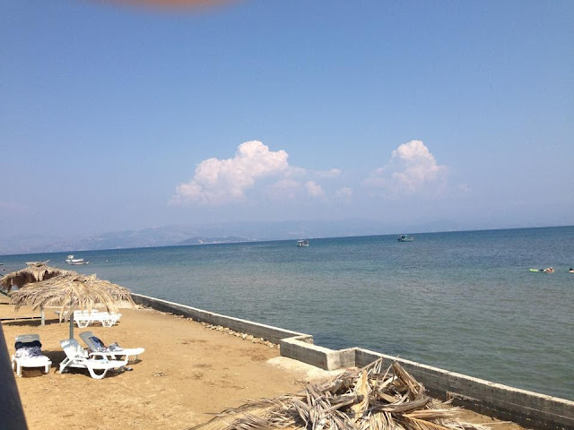 View from the hotel beach in Kavos