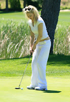 Heather Locklear Playing Golf