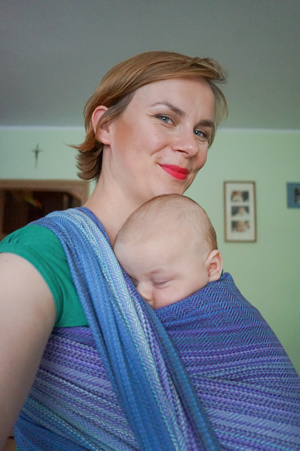 ręcznie tkana chusta do noszenia dzieci / handwoven baby wrap / bawełna / cotton 