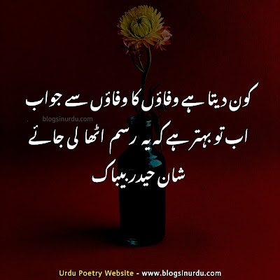 Poetry in Urdu 2 lines