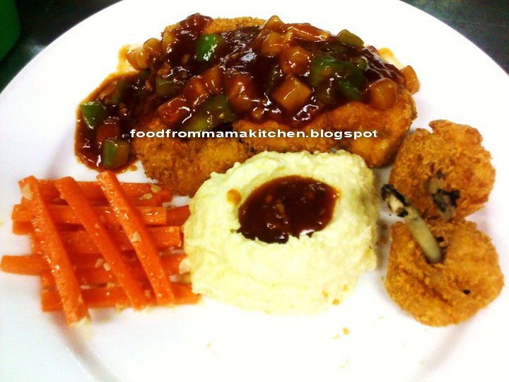 Food from Mama kitchen: Basic Chicken Chop.