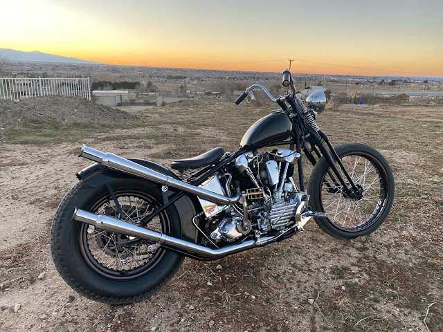 Harley Davidson Knucklehead By Black Board Hell Kustom