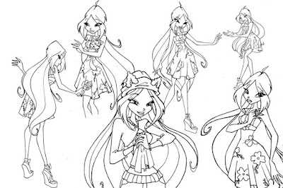 Desenhos para Colorir das Winx Club – Imagens para Imprimir