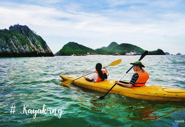 chèo thuyền kayak