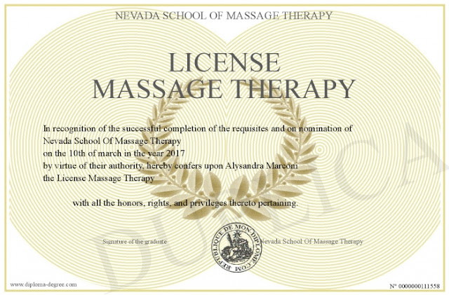 License in Massage therapy