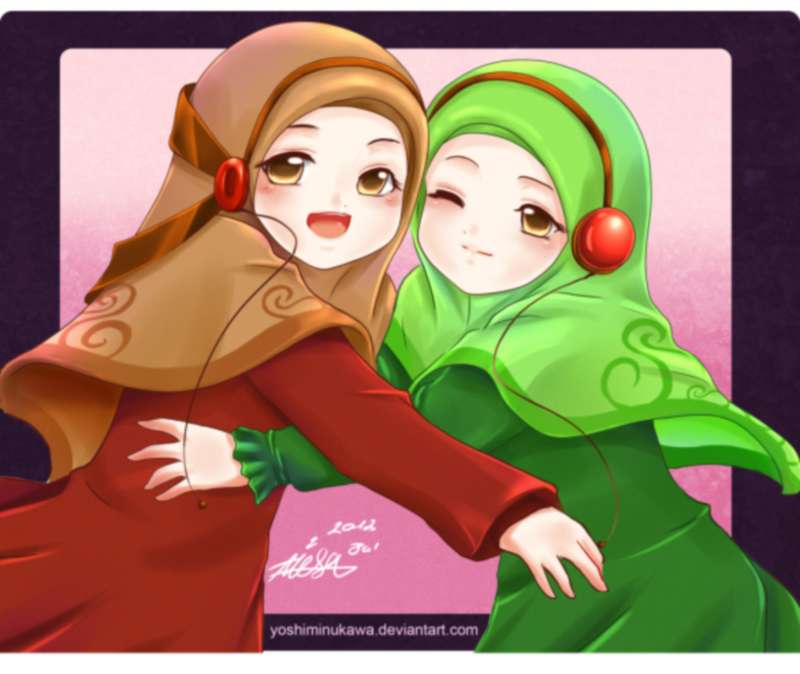 12 Kartun  Persahabatan Muslimah  Anak Cemerlang