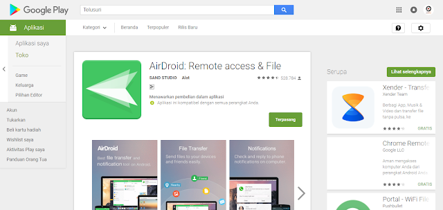 Airdroid | Solusi Transfer File Tanpa Kabel