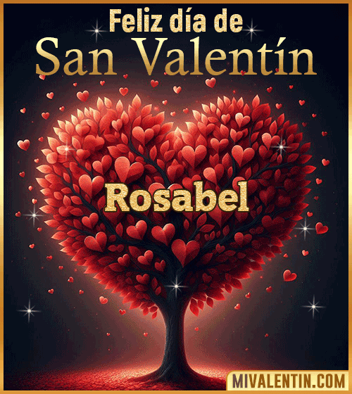 Gif feliz día de San Valentin Rosabel